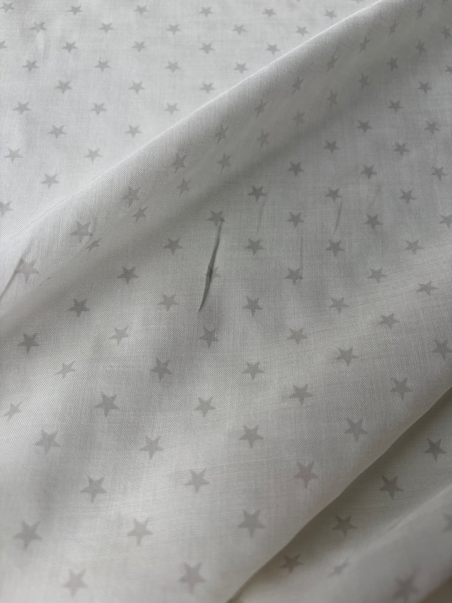 PAZZO 022 cotton voile grey stars print
