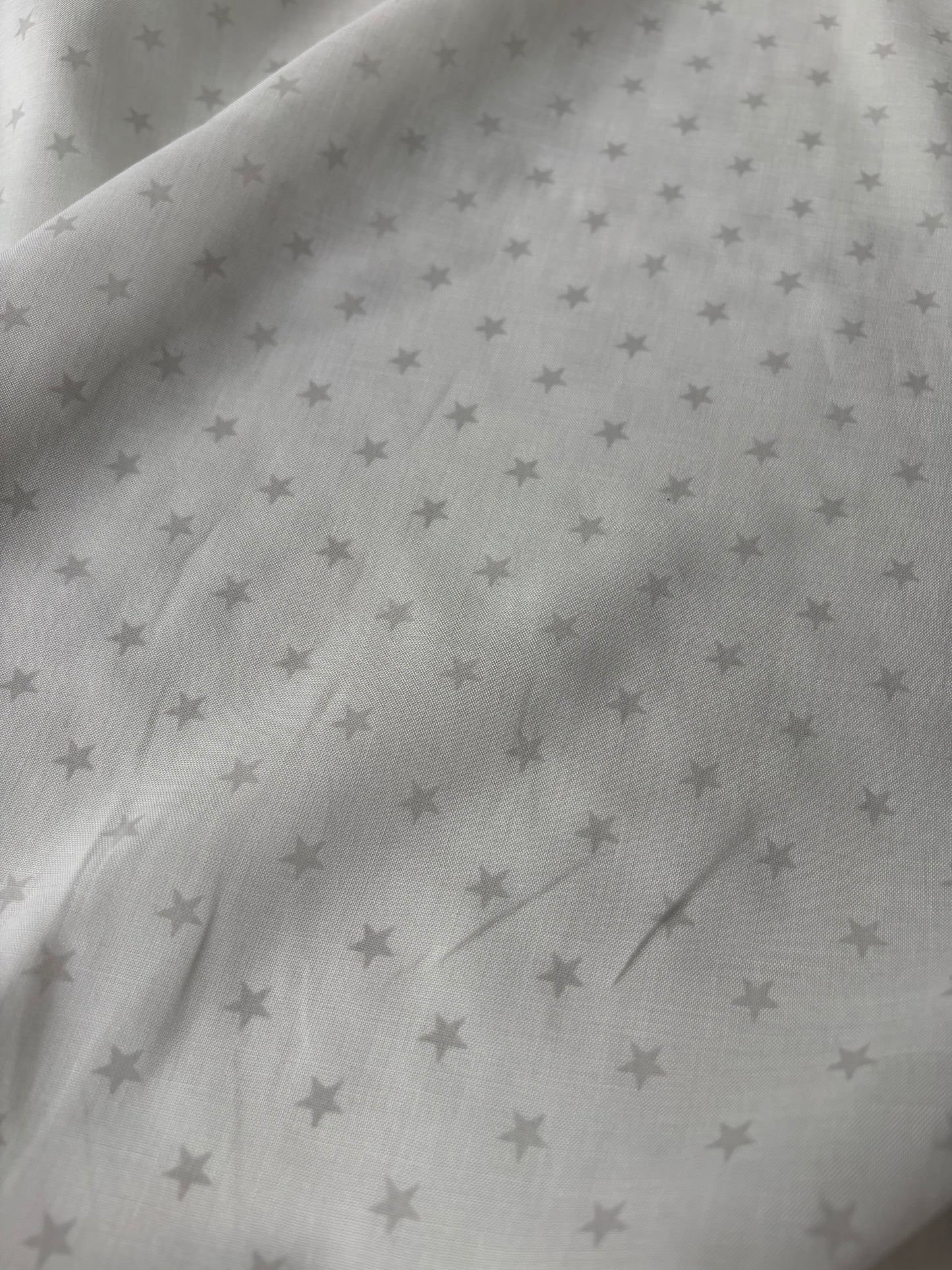 PAZZO 022 cotton voile grey stars print