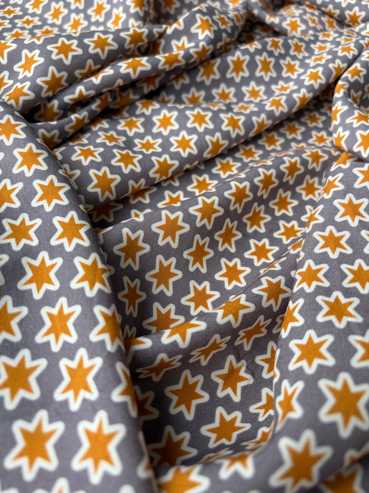 PAZZO 023 viscose yellow/grey stars