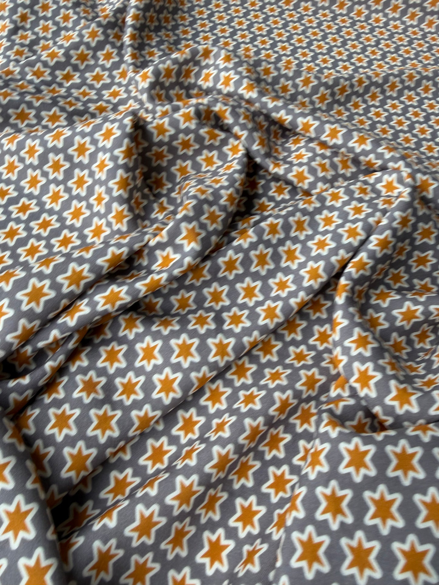 PAZZO 023 viscose yellow/grey stars