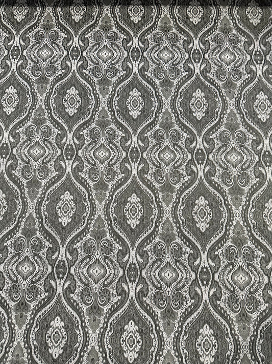 Jacques 125 jacquard wallpaper grey/black