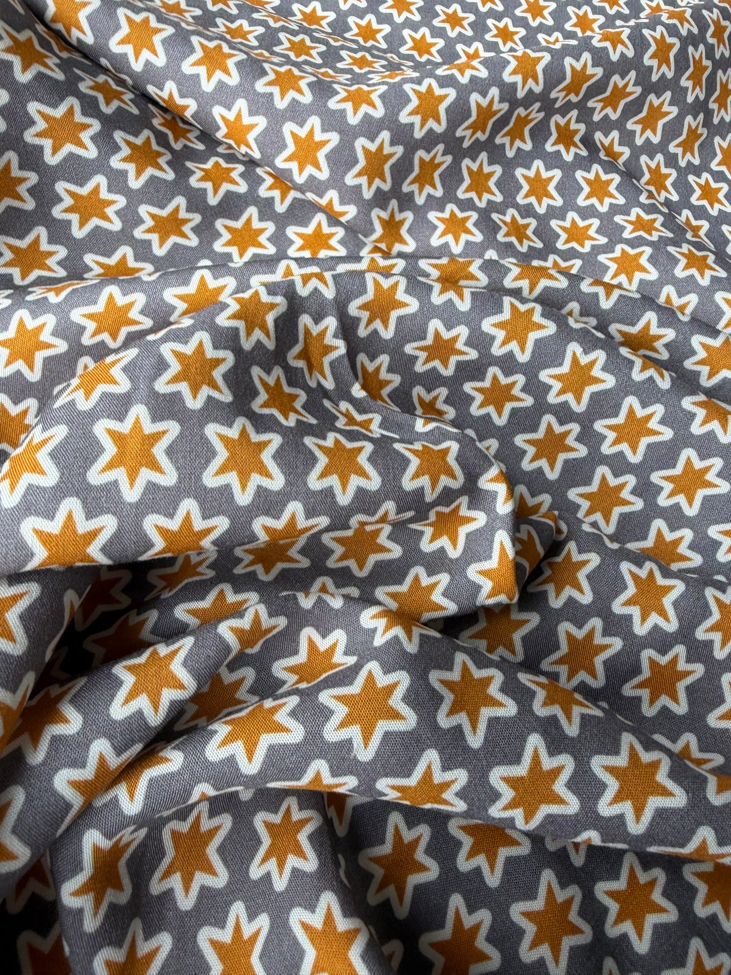 PAZZO 023 viscose yellow/grey stars