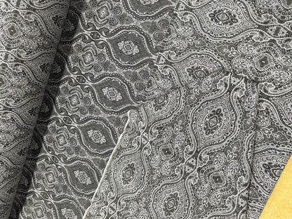 Jacques 125 jacquard wallpaper grey/black