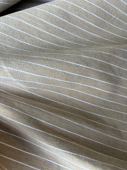 TOTO 025 cotton bengaline stripes sand