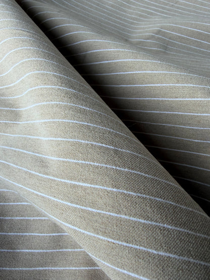 TOTO 025 cotton bengaline stripes sand