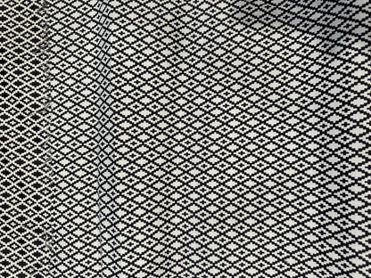 Jacques 130 jacquard losange design black/white