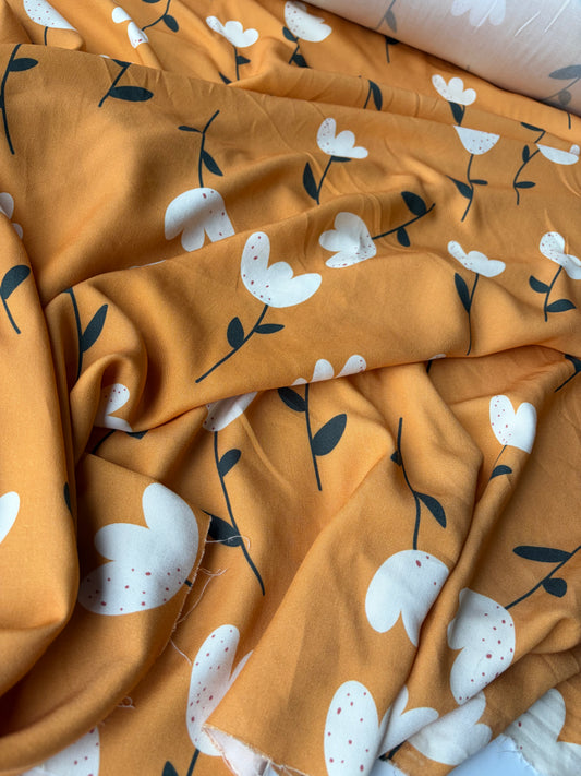 PAZZO 026 viscose twill naive flowers