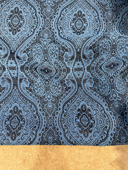 Jacques 140 jacquard wallpaper design blue/black