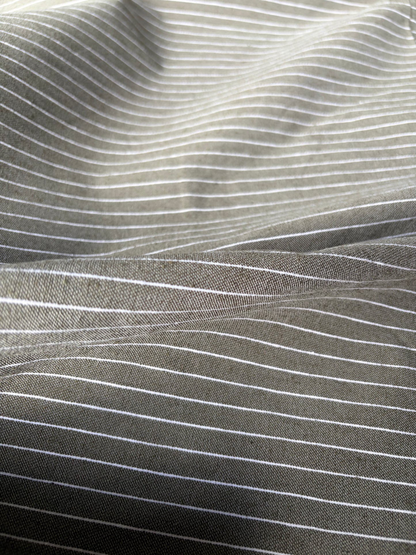 TOTO 028 cotton bengaline stripes khaky