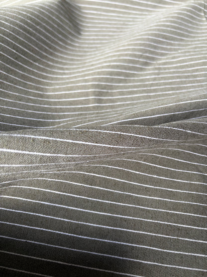 TOTO 028 cotton bengaline stripes khaky