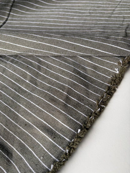 TOTO 028 cotton bengaline stripes khaky