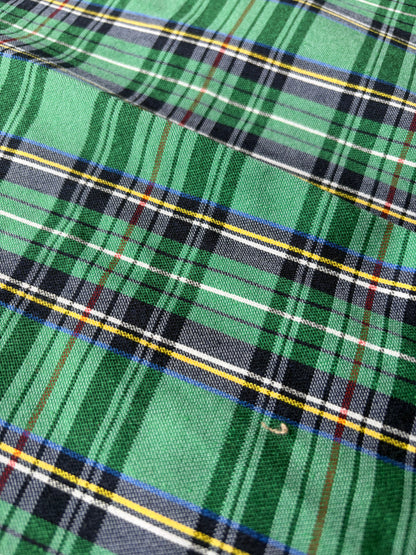 TOTO 029 cotton bengaline classical clan check green
