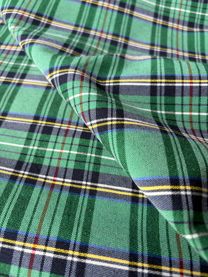 TOTO 029 cotton bengaline classical clan check green