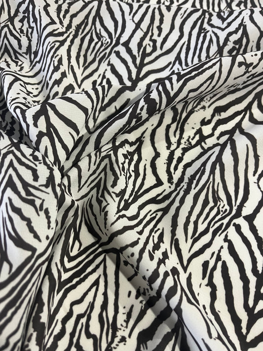 BACCHUS 008 silky satin zebra print