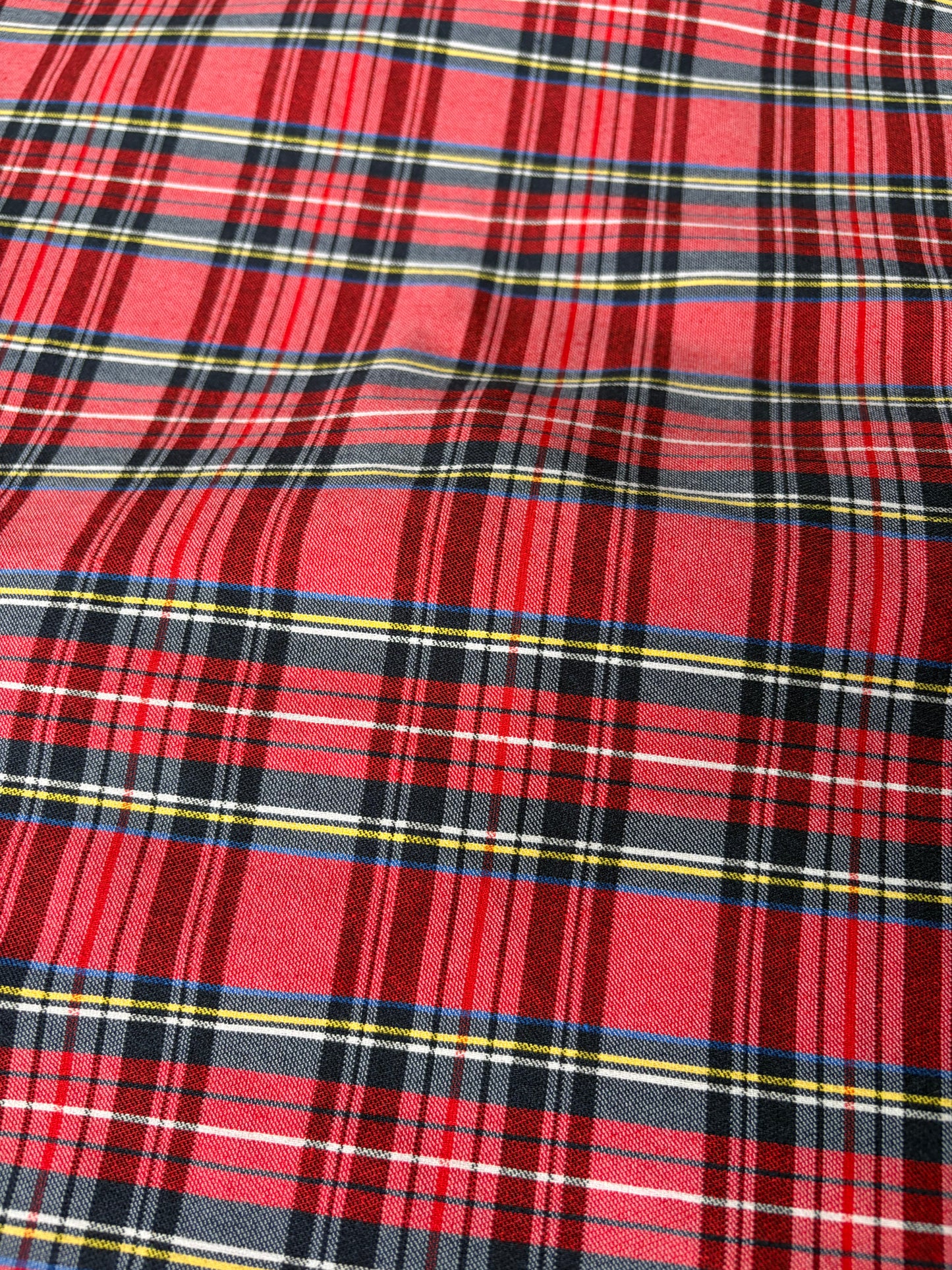 TOTO 030 cotton bengaline classical clan check red