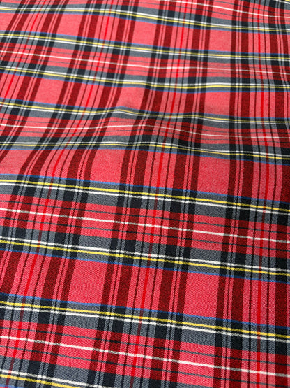 TOTO 030 cotton bengaline classical clan check red