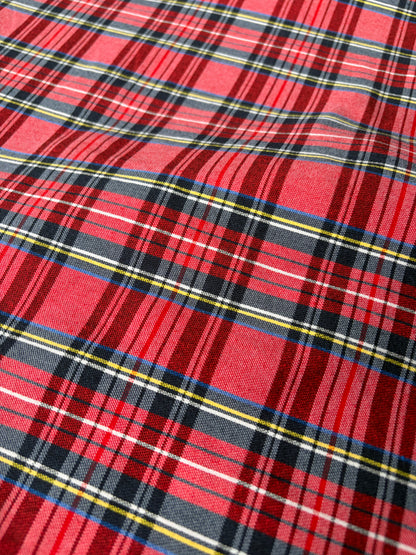 TOTO 030 cotton bengaline classical clan check red