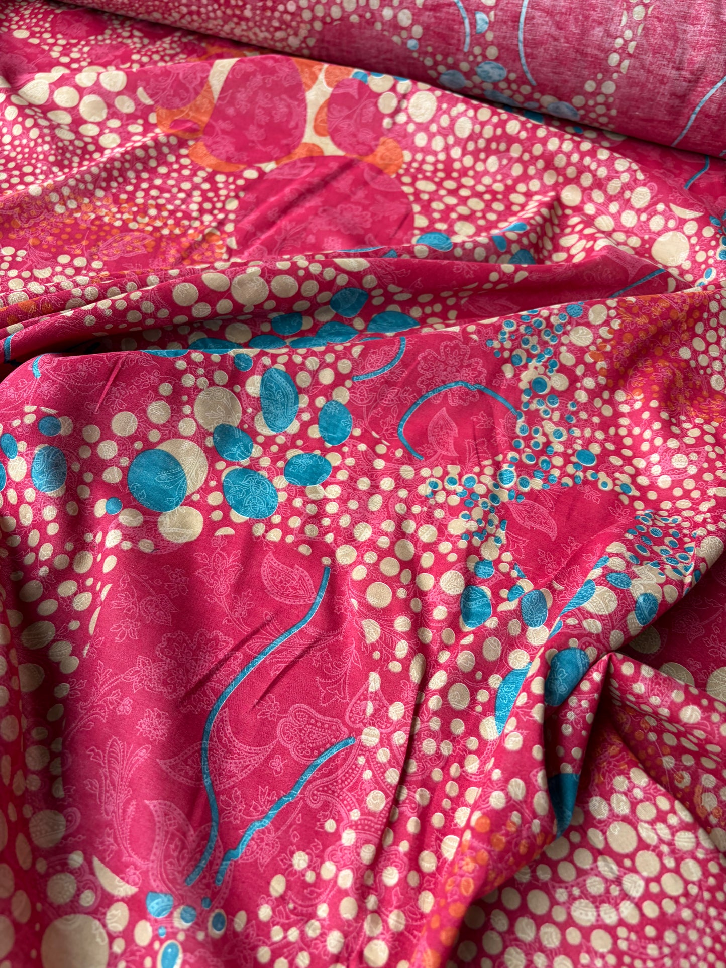 PAZZO 028 cotton voile red print