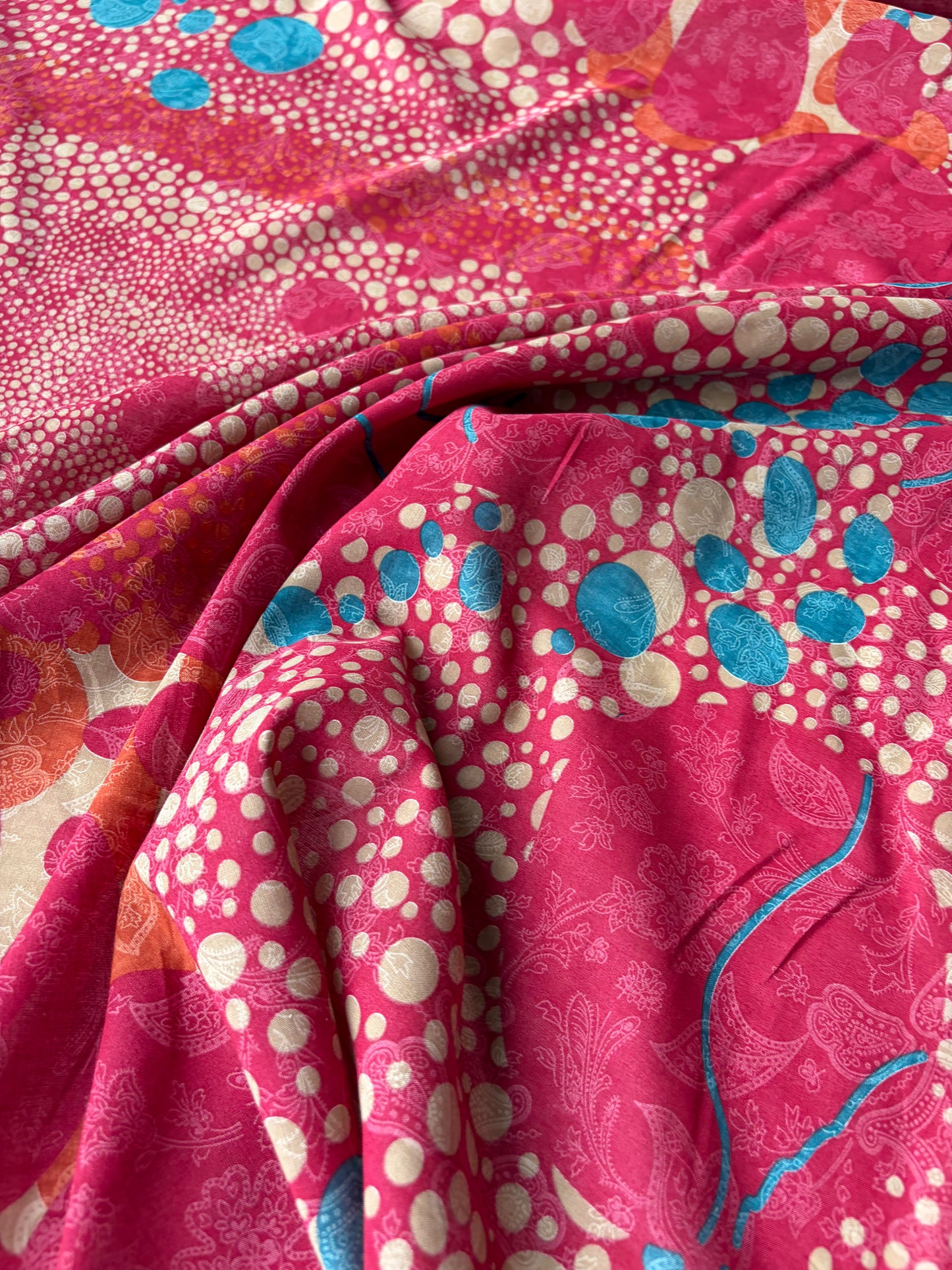 PAZZO 028 cotton voile red print