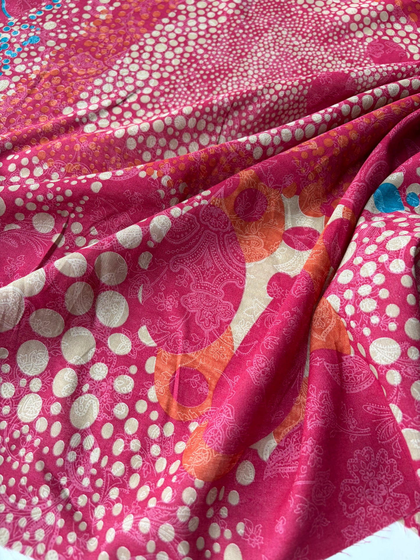 PAZZO 028 cotton voile red print