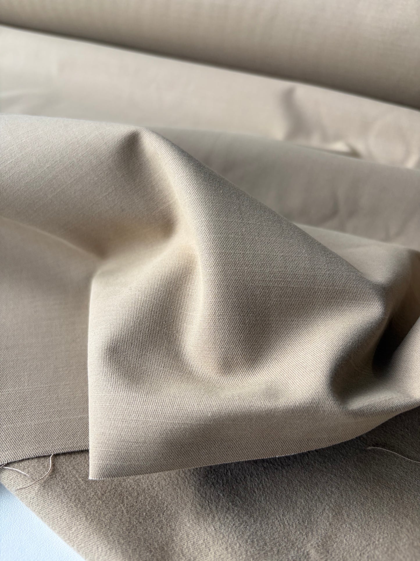 TOT0 034 cotton twill camel inside brushed