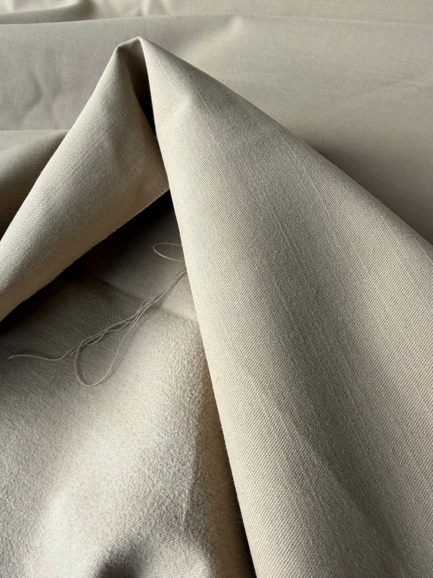 TOT0 034 cotton twill camel inside brushed