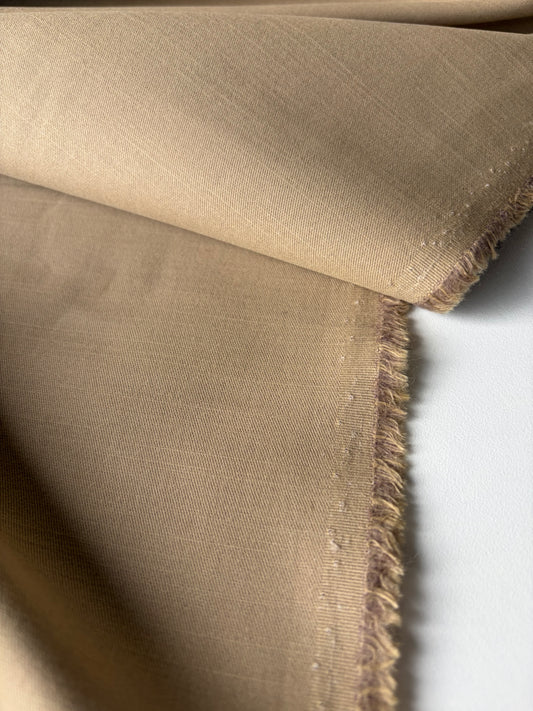 TOT0 034 cotton twill camel inside brushed