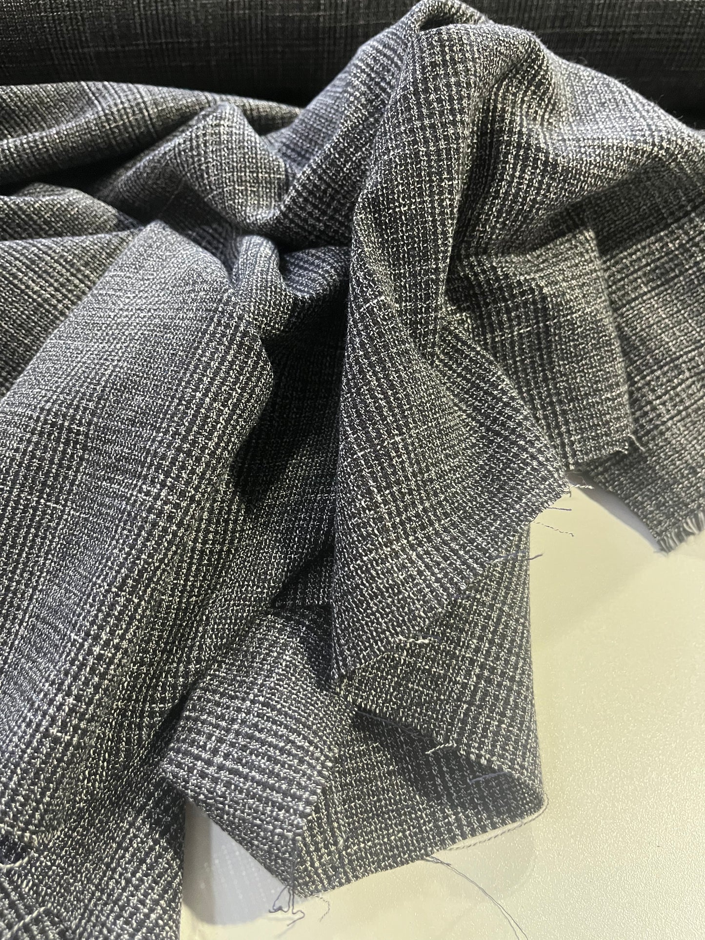 GARRY 018 linen check navy