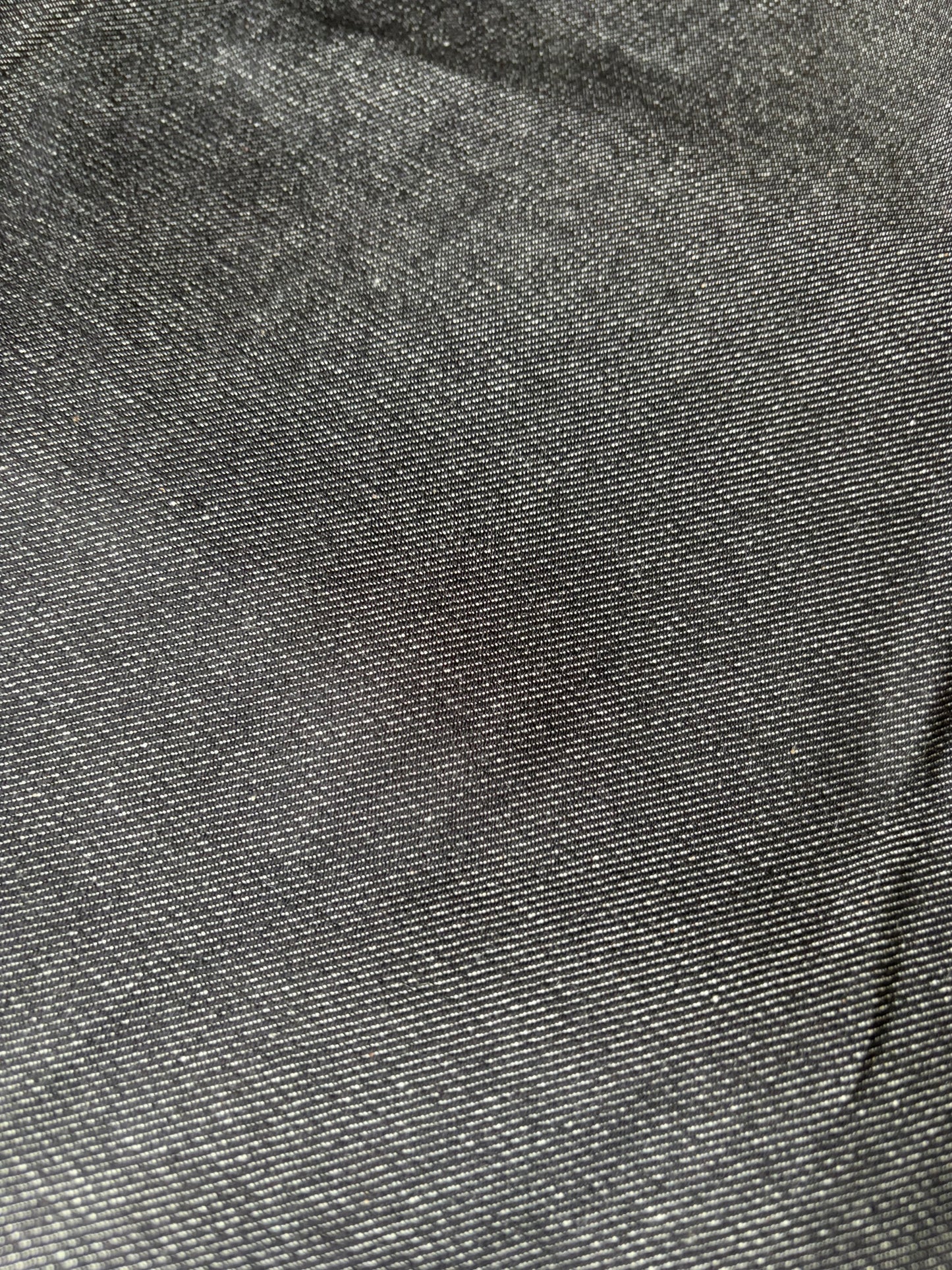 DENIM DROP 200 heavy denim black no stretch