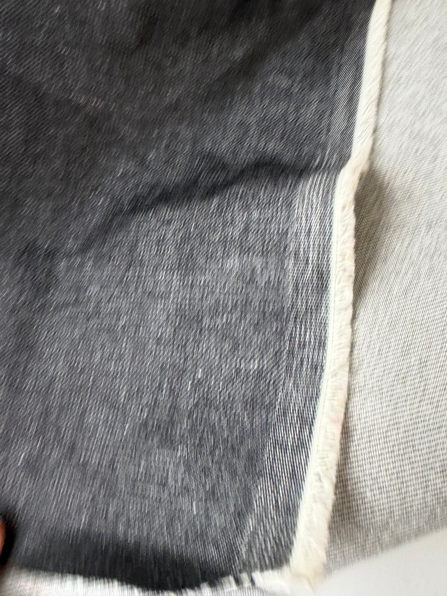 DENIM DROP 200 heavy denim black no stretch