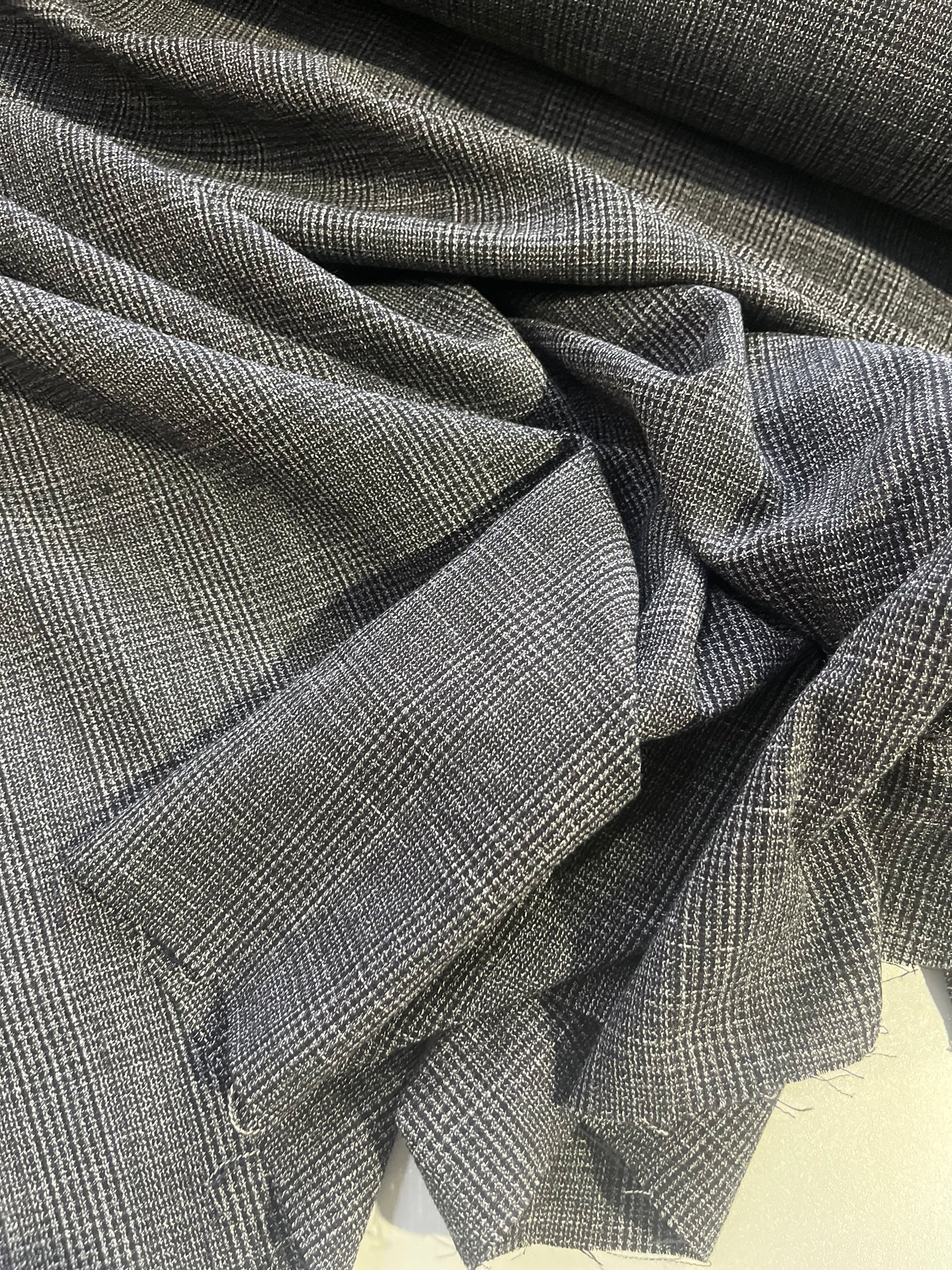 GARRY 018 linen check navy