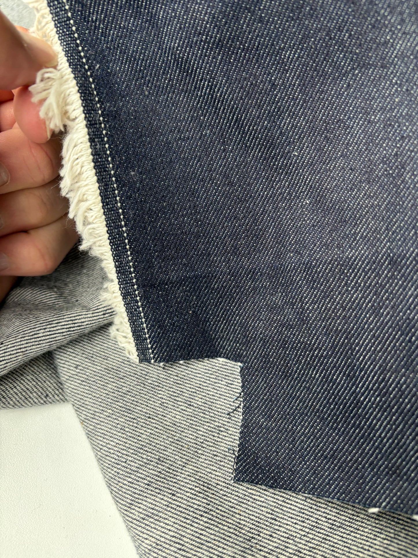 DENIM DROP 210 heavy denim indigo no stretch