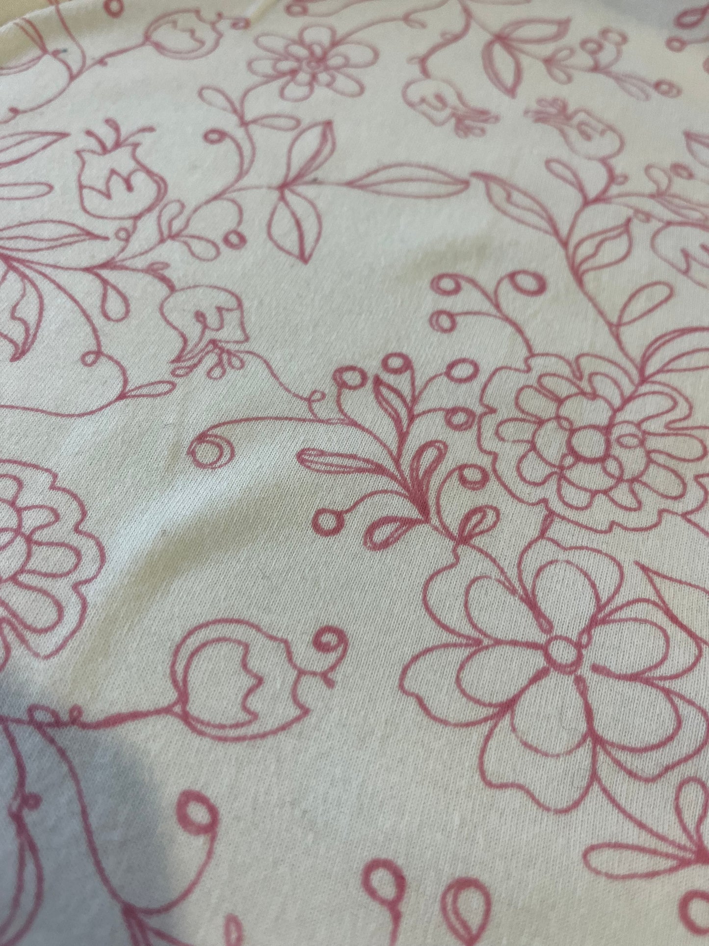 BACCHUS 017 jersey cotton with spink flowers