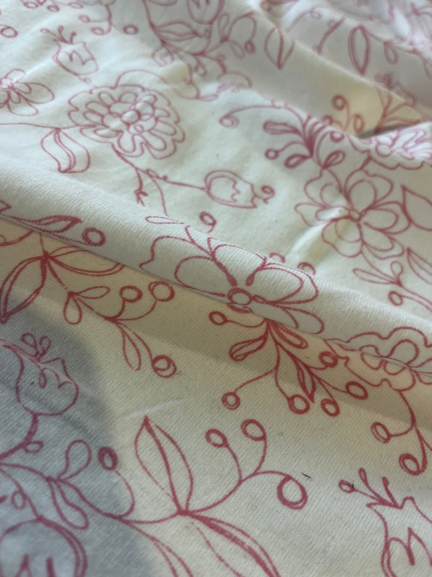 BACCHUS 017 jersey cotton with spink flowers