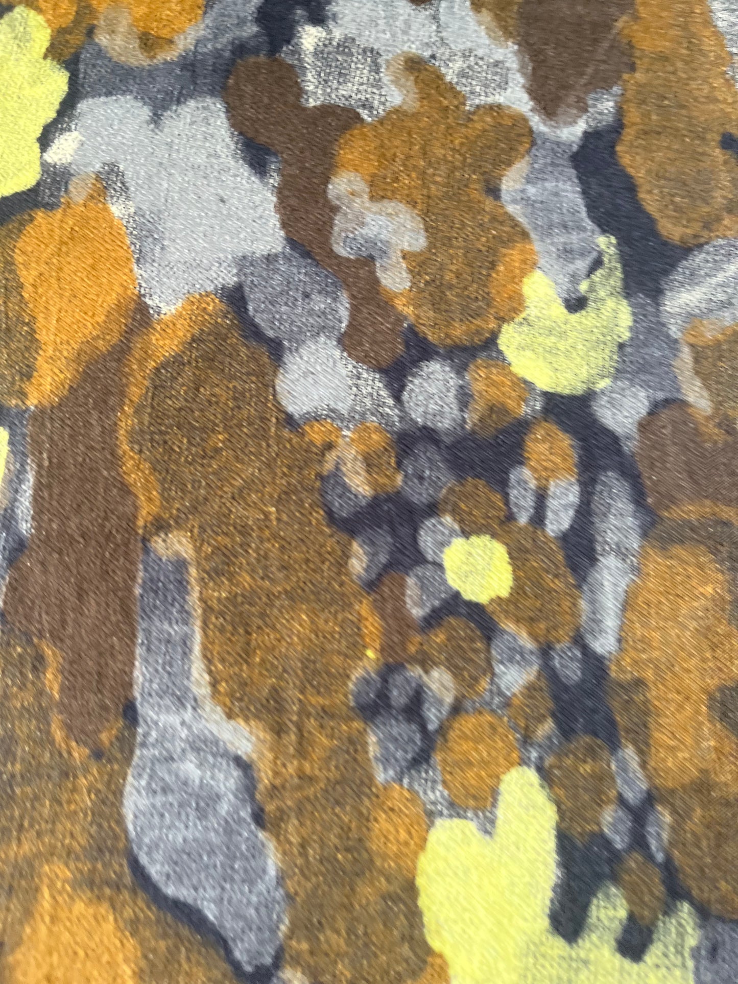 BACCHUS 021 heavy viscose dull satin army print