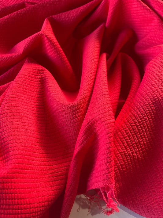 NENA 001 fantasy stretch fabric for suitings lipstick red