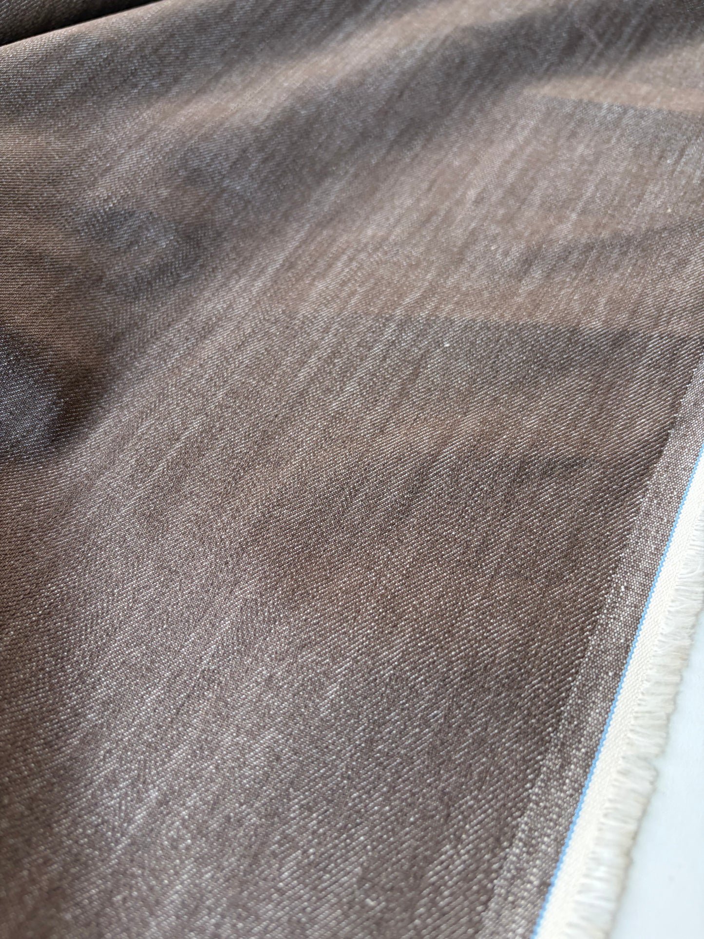 DENIM DROP 280 midweight denim stretch tabac colour