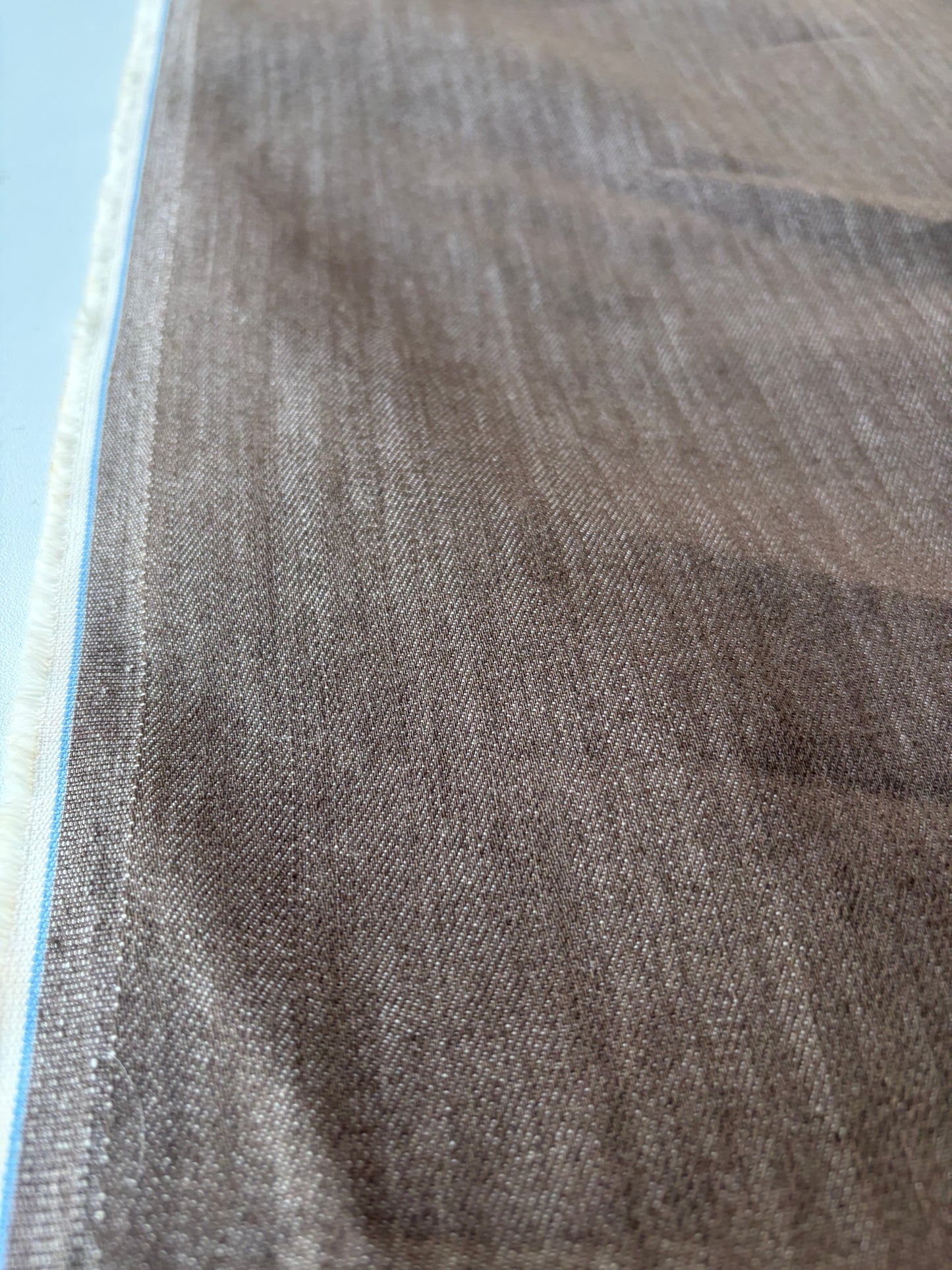 DENIM DROP 280 midweight denim stretch tabac colour