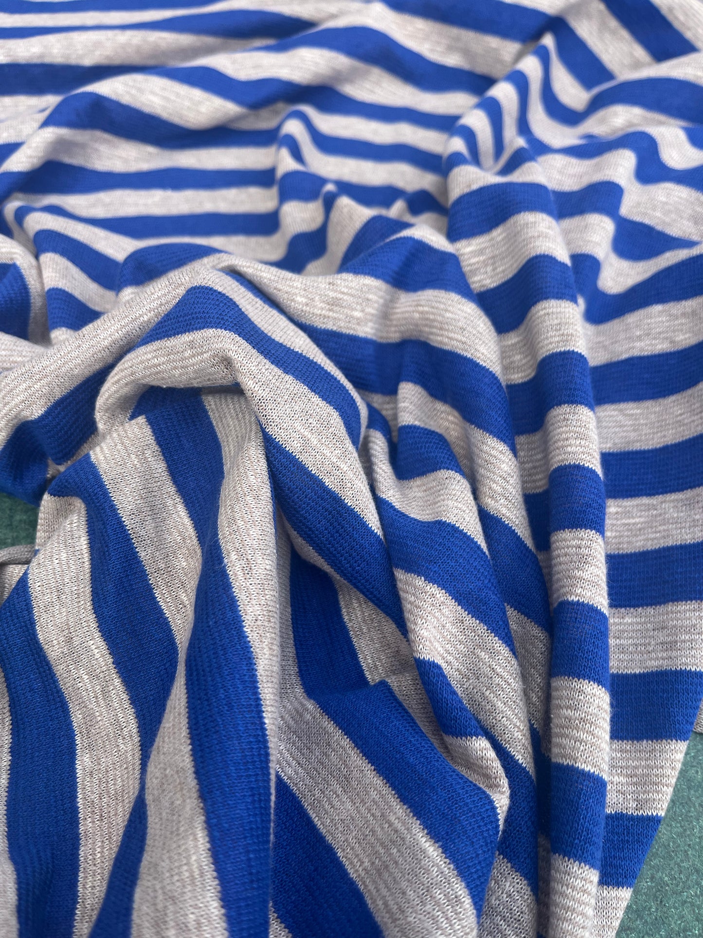 Blandine 011 jersey linen/cotton stripes