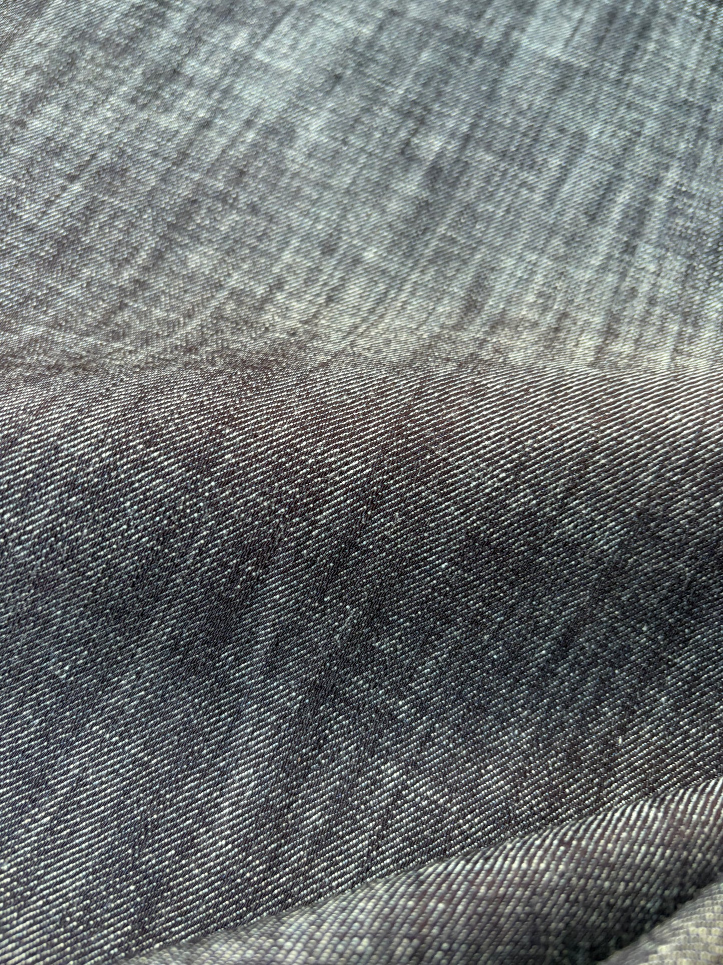 DENIM DROP 290 midweight slub denim stretch dark indigo