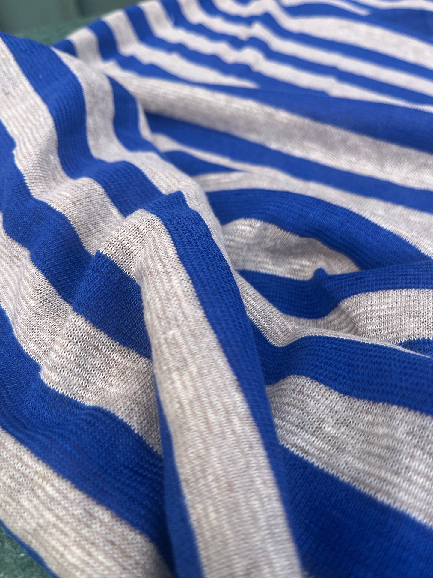 Blandine 011 jersey linen/cotton stripes