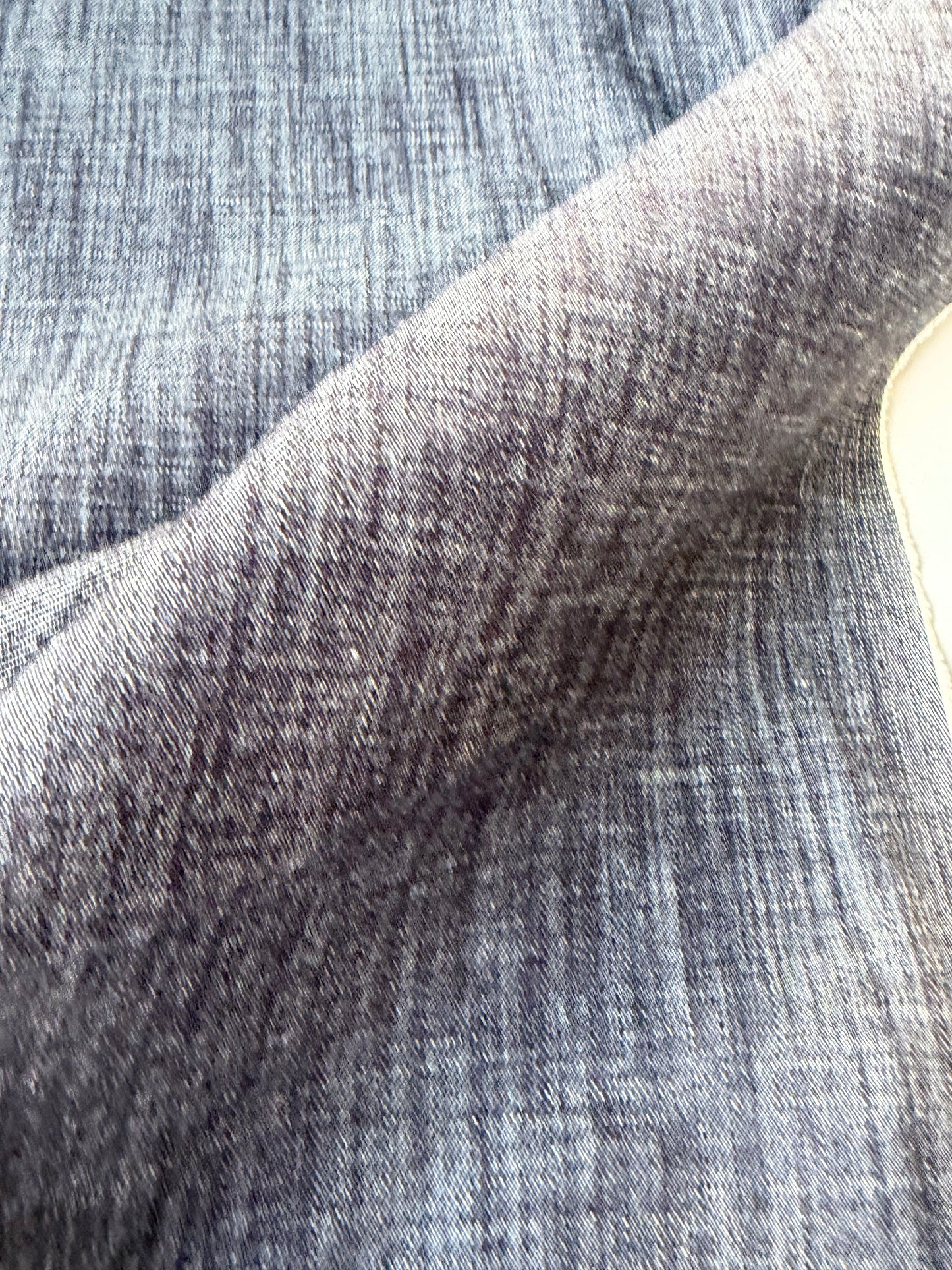 DENIM DROP 290 midweight slub denim stretch dark indigo