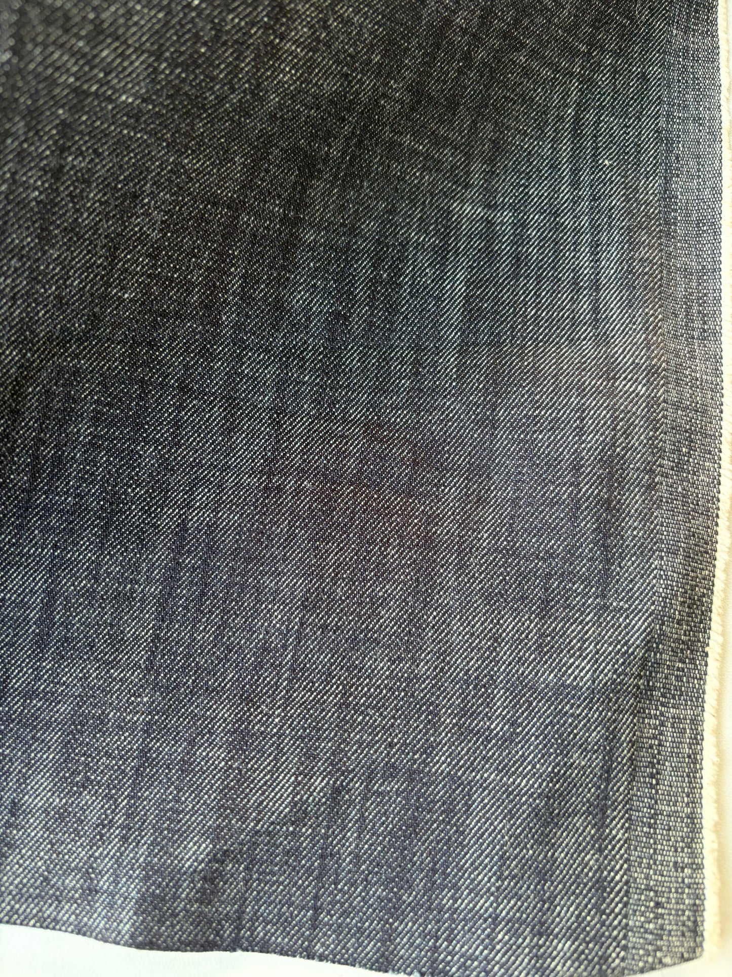 DENIM DROP 290 midweight slub denim stretch dark indigo
