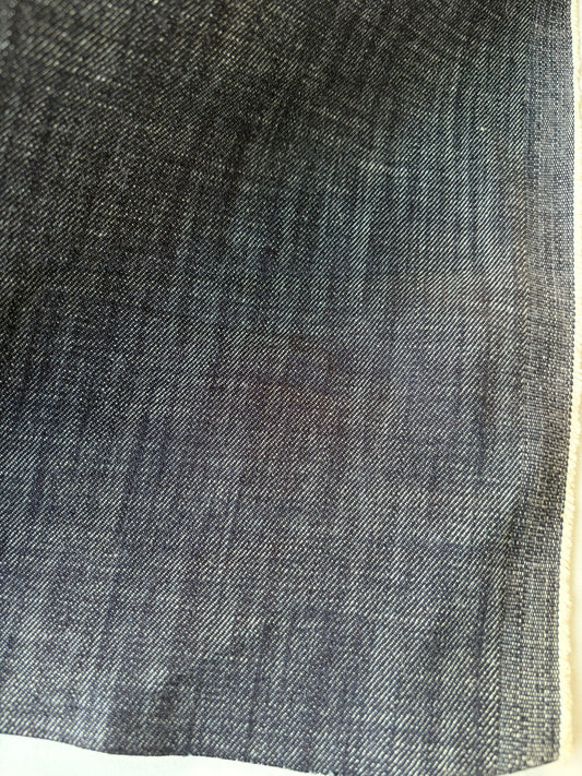 DENIM DROP 290 midweight slub denim stretch dark indigo