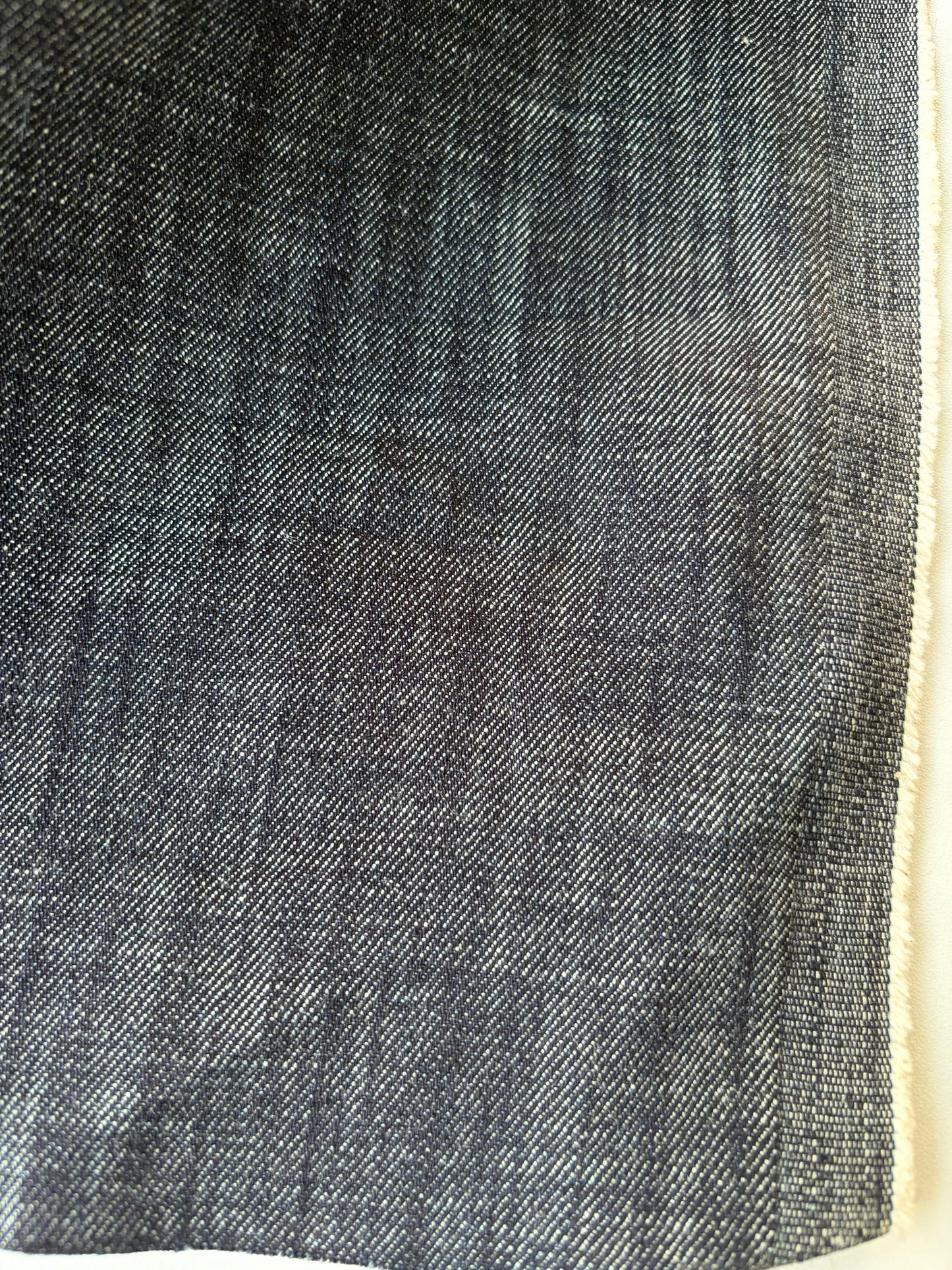 DENIM DROP 290 midweight slub denim stretch dark indigo
