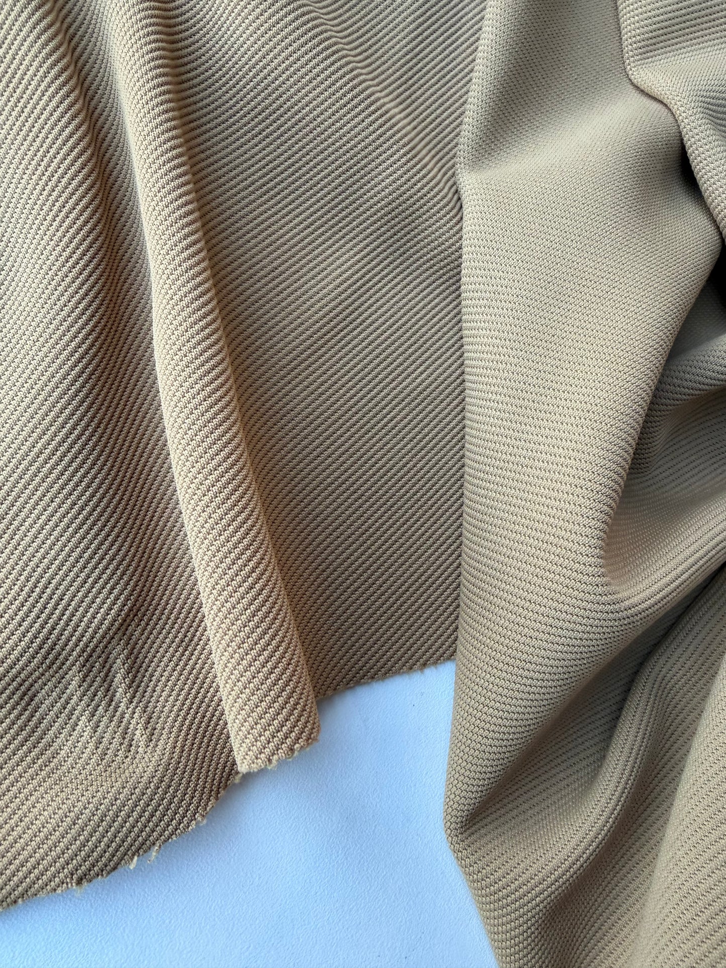 FELICE 001 camel coloured heavy tricotine stretch