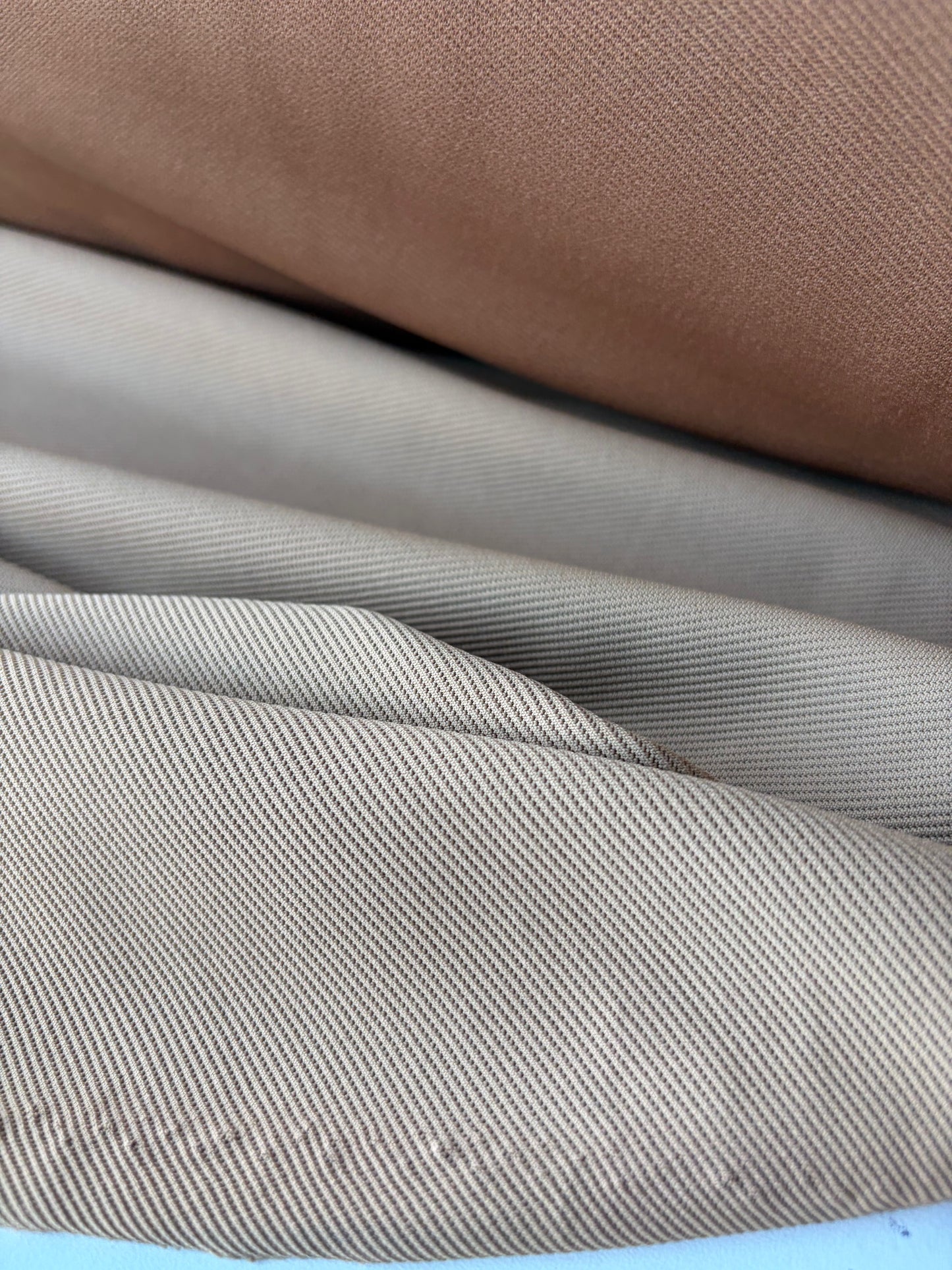 FELICE 001 camel coloured heavy tricotine stretch