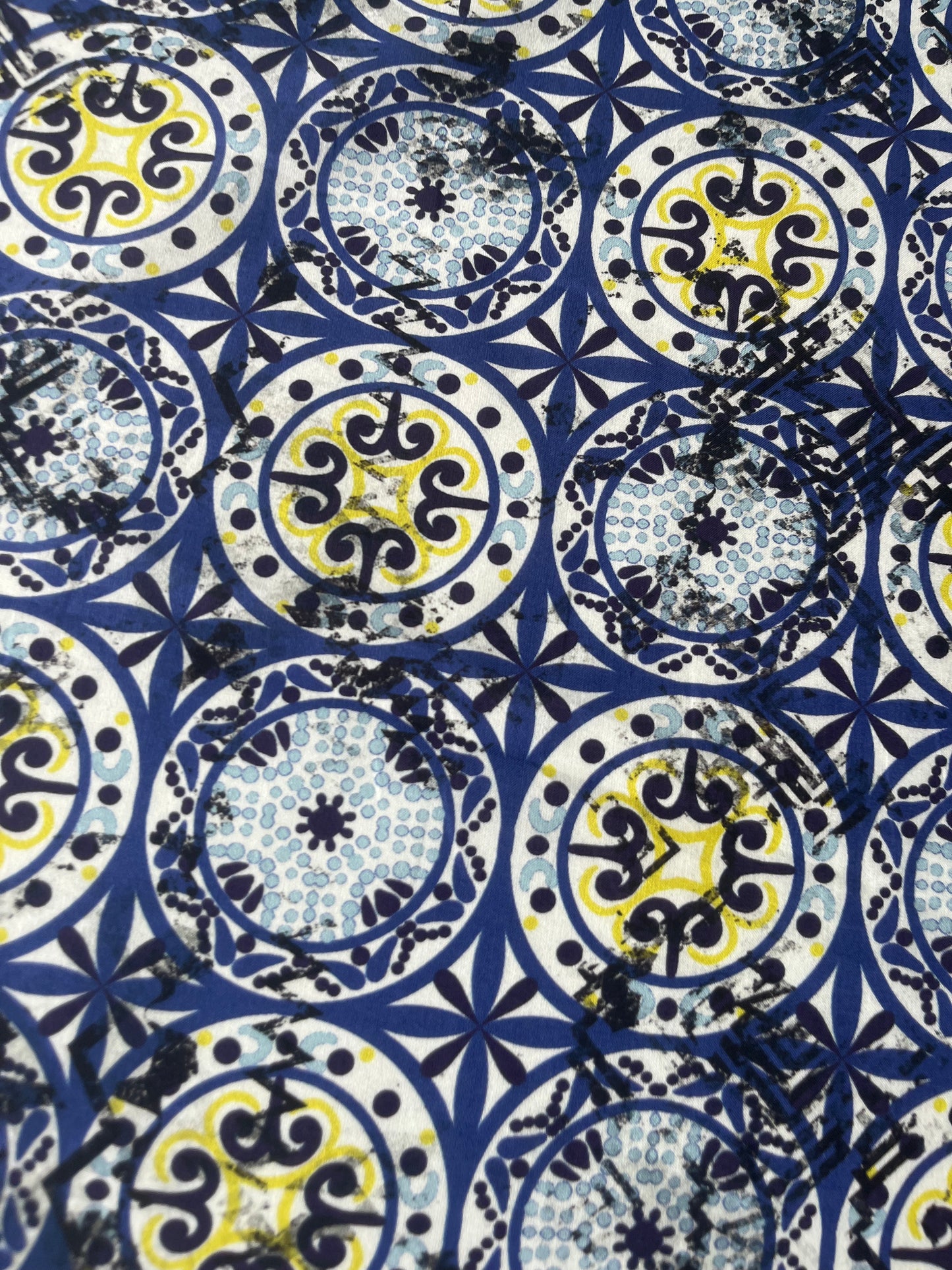 BACCHUS 027 cotton voile portugese tiles