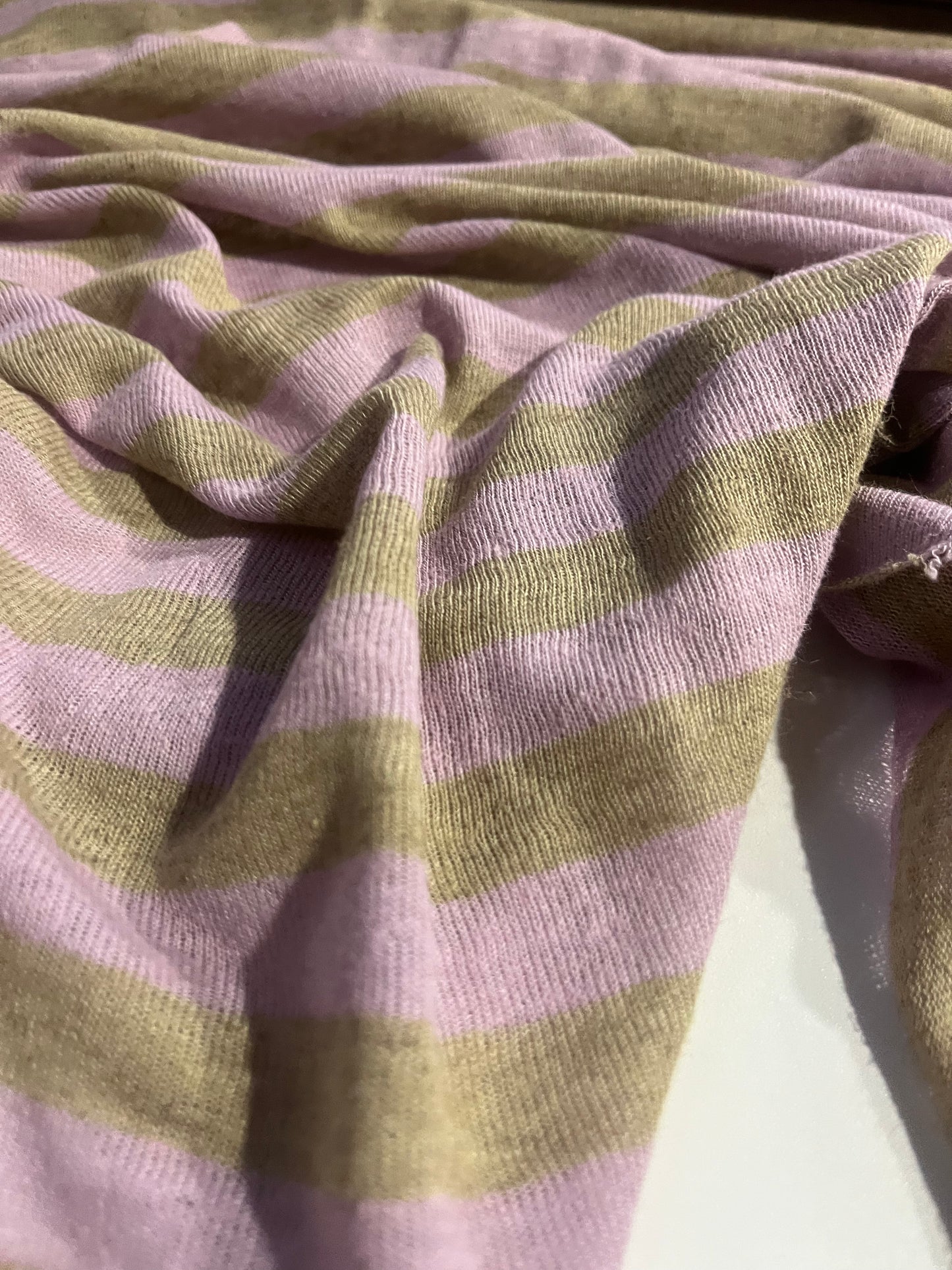 KNITTIES 015 jersey linen/cotton lilac/naturel