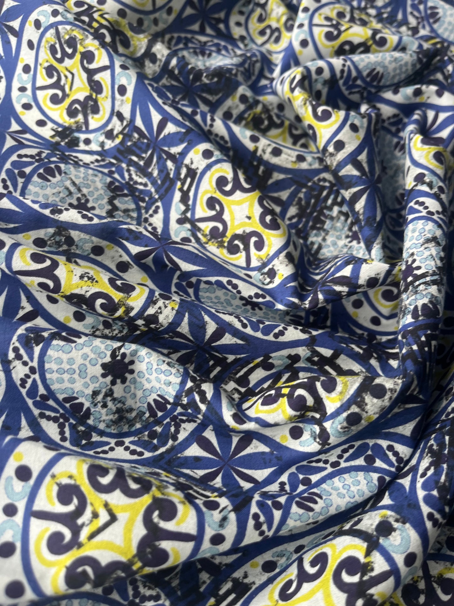 BACCHUS 027 cotton voile portugese tiles
